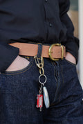 Kakishibu Rough-out Belt (2-Piece Buckle)