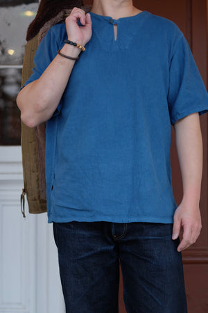 Natural Indigo Dyed Easy Shirt