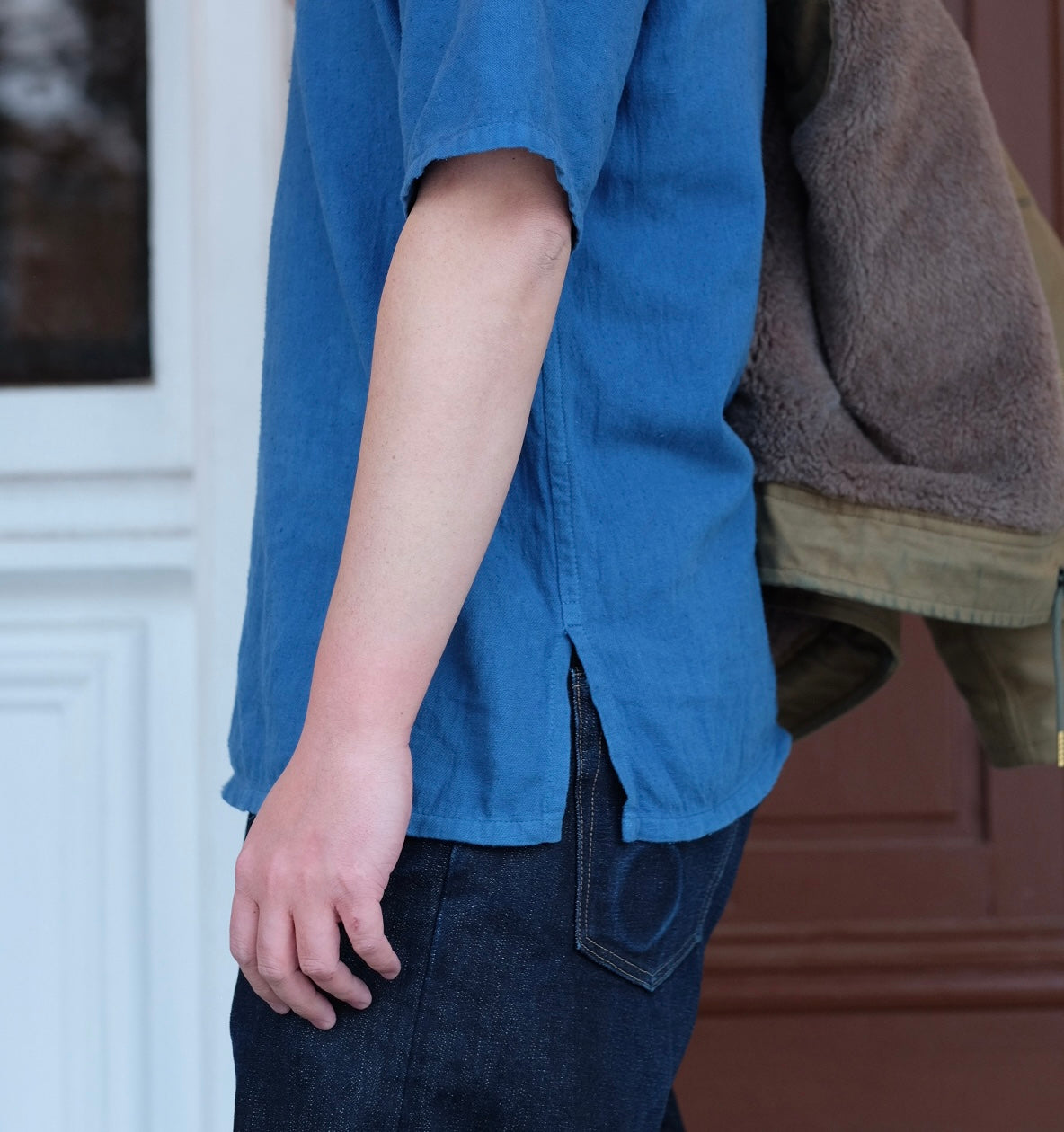 Natural Indigo Dyed Easy Shirt