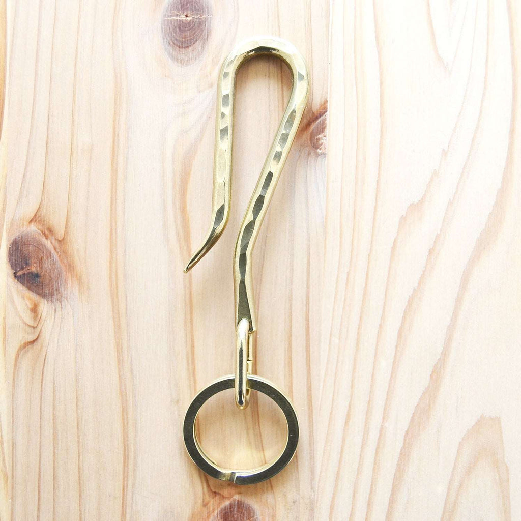 Hand-Hammered Key Hook with Flat ring