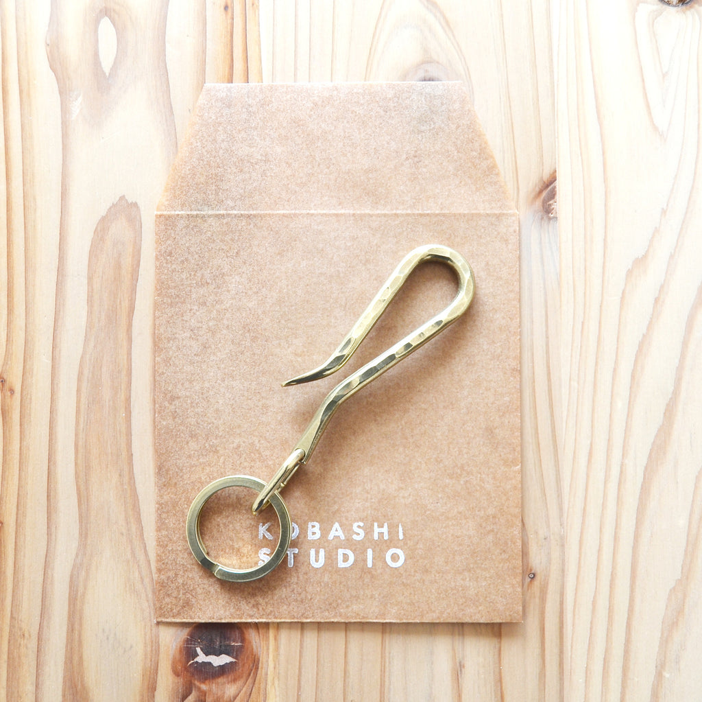 Hand-Hammered Key Hook with Flat ring