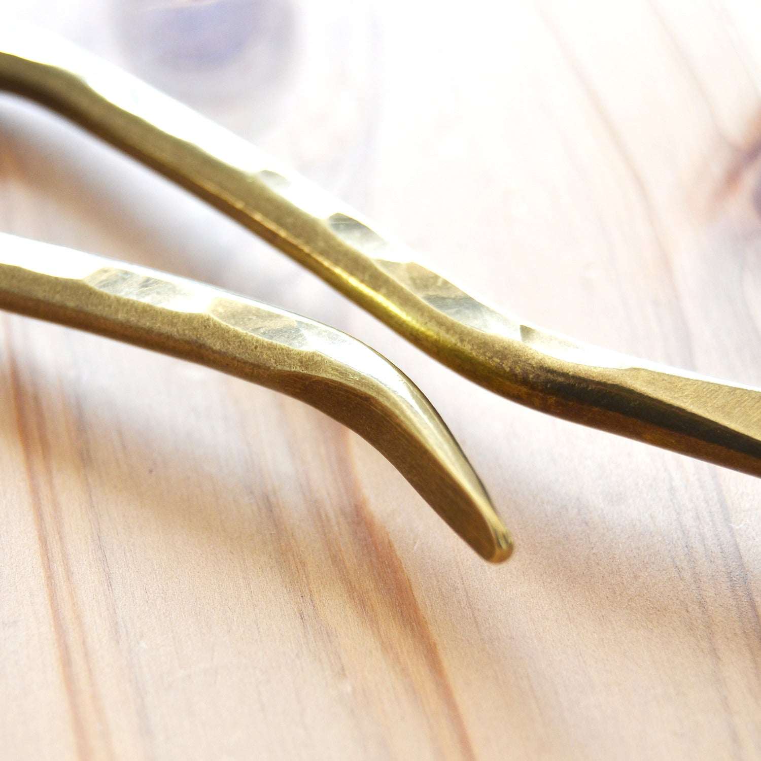 Hand-Hammered Key Hook with Flat ring