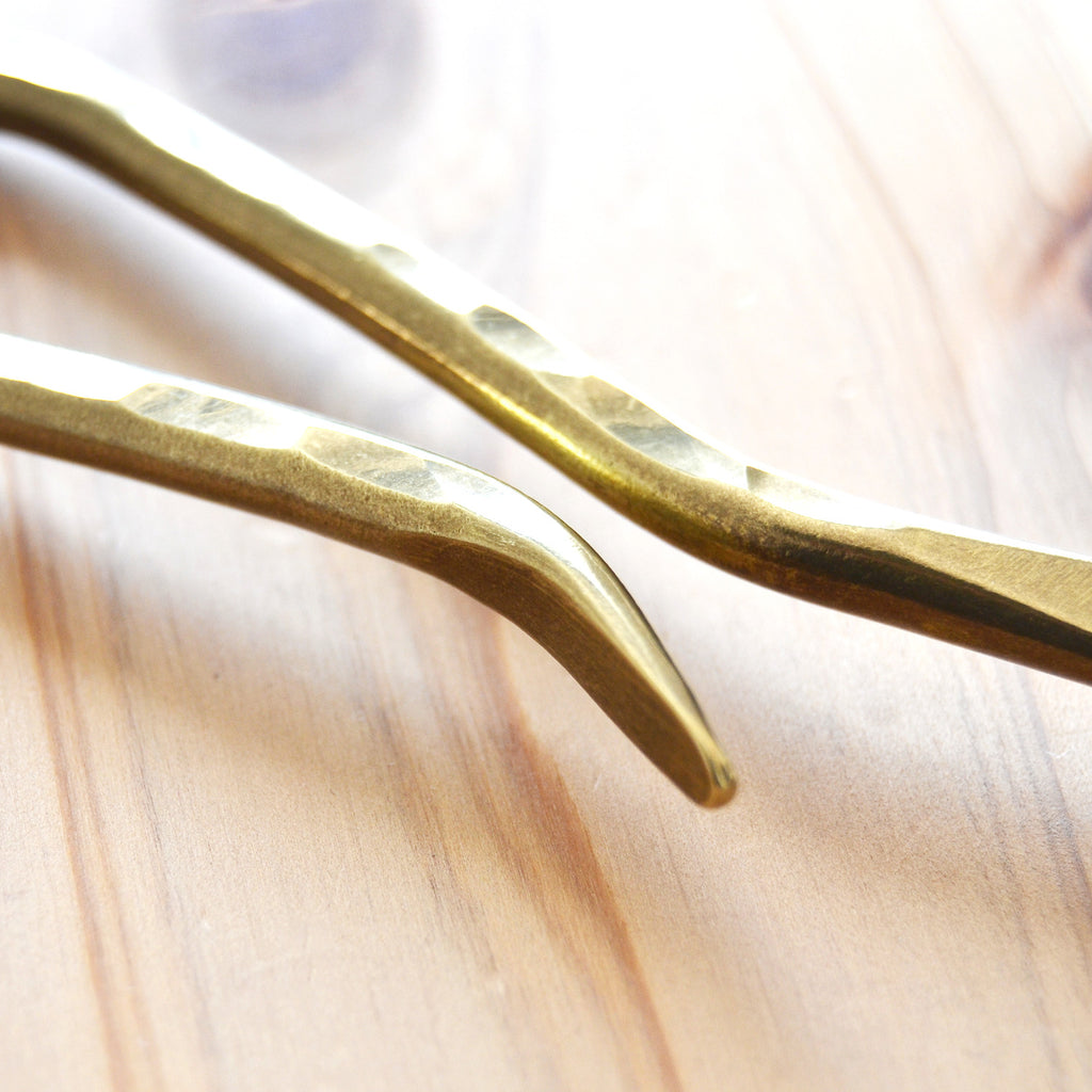 Hand-Hammered Key Hook with Flat ring