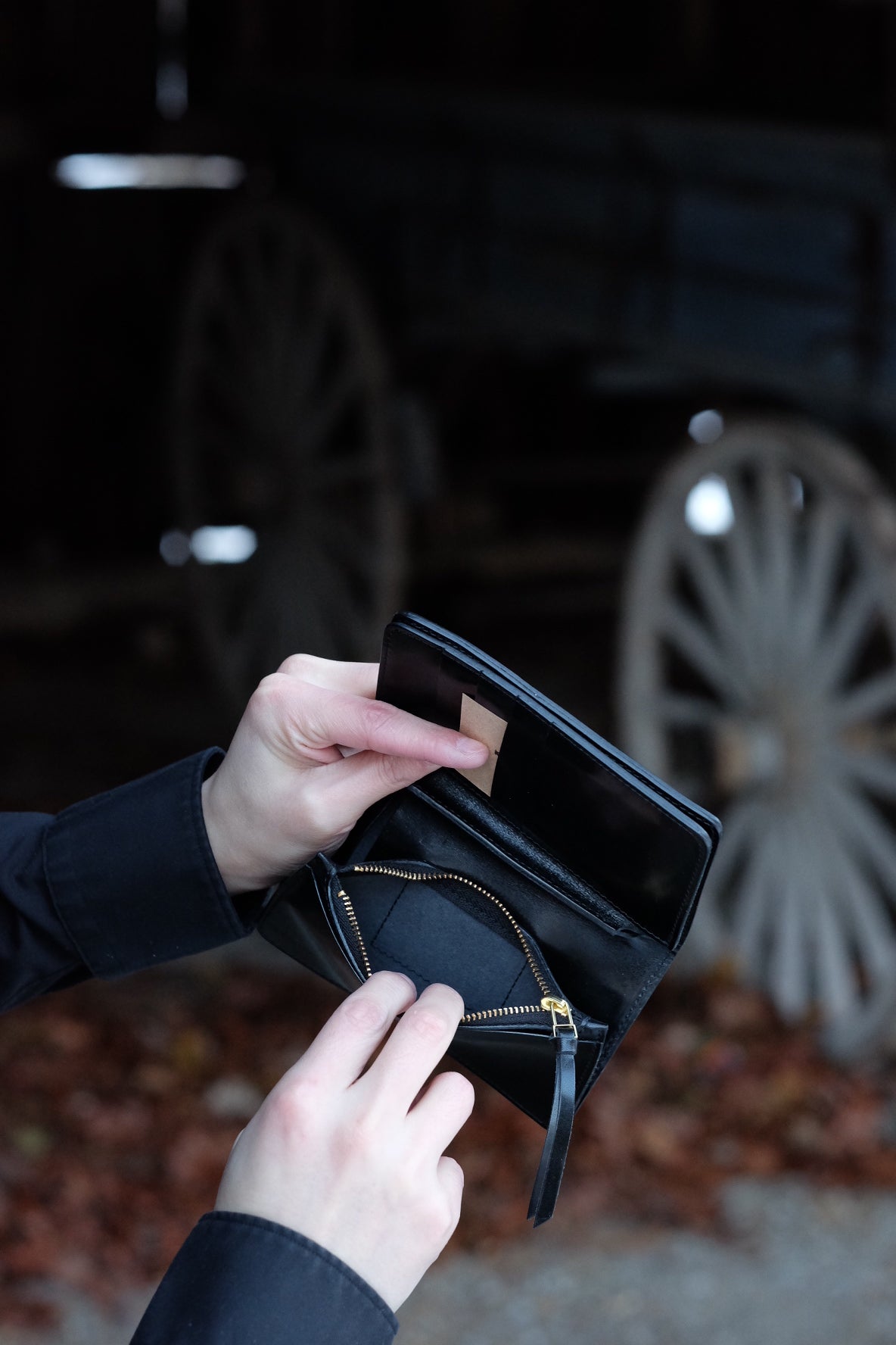 Black Long Wallet
