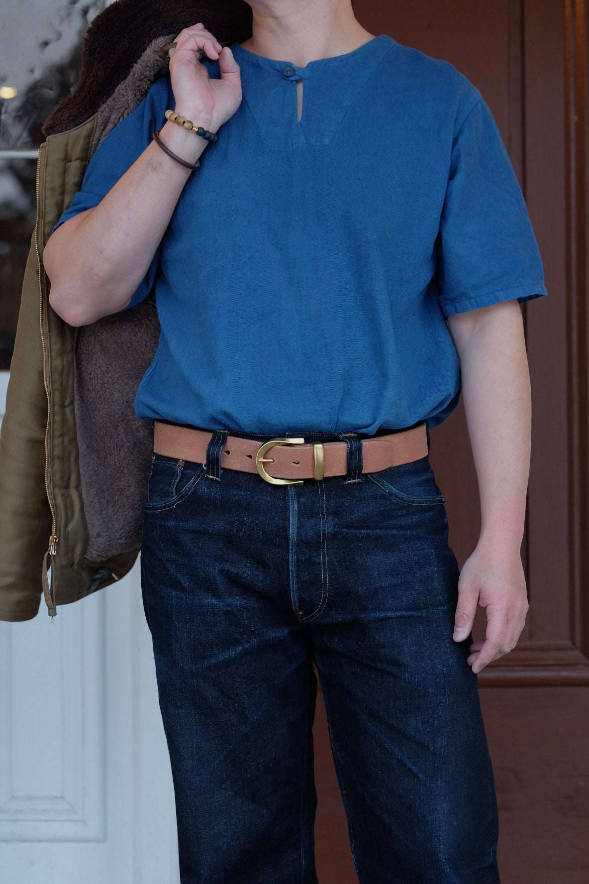 Wild Frontier Goods Natural Indigo Dyed Easy Shirt