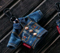 Mini Type II Denim Jacket Keychain - Washed