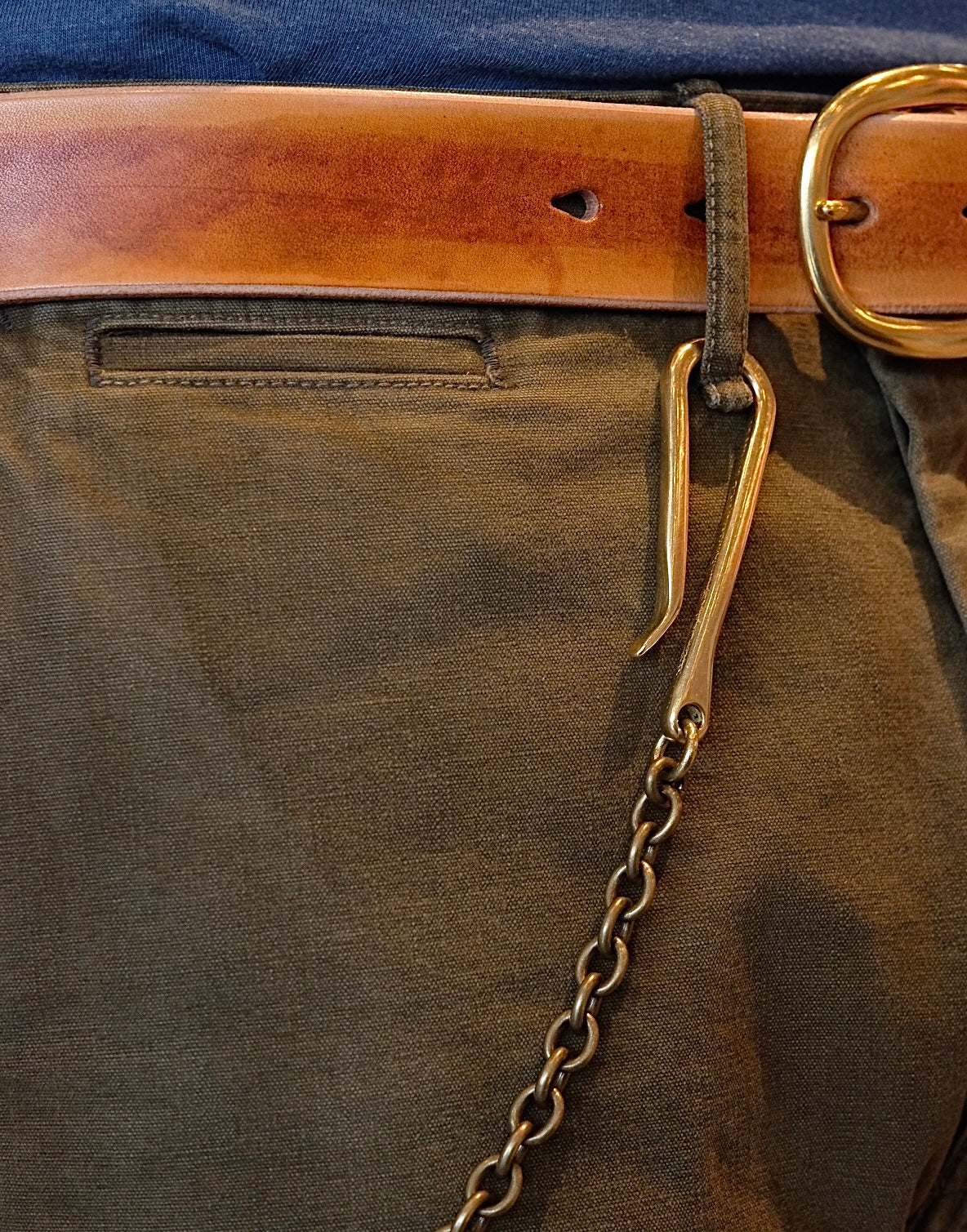 Sand Casted Oval Key Chain