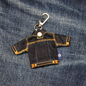 Mini Type II 14 oz Denim Jacket Keychain