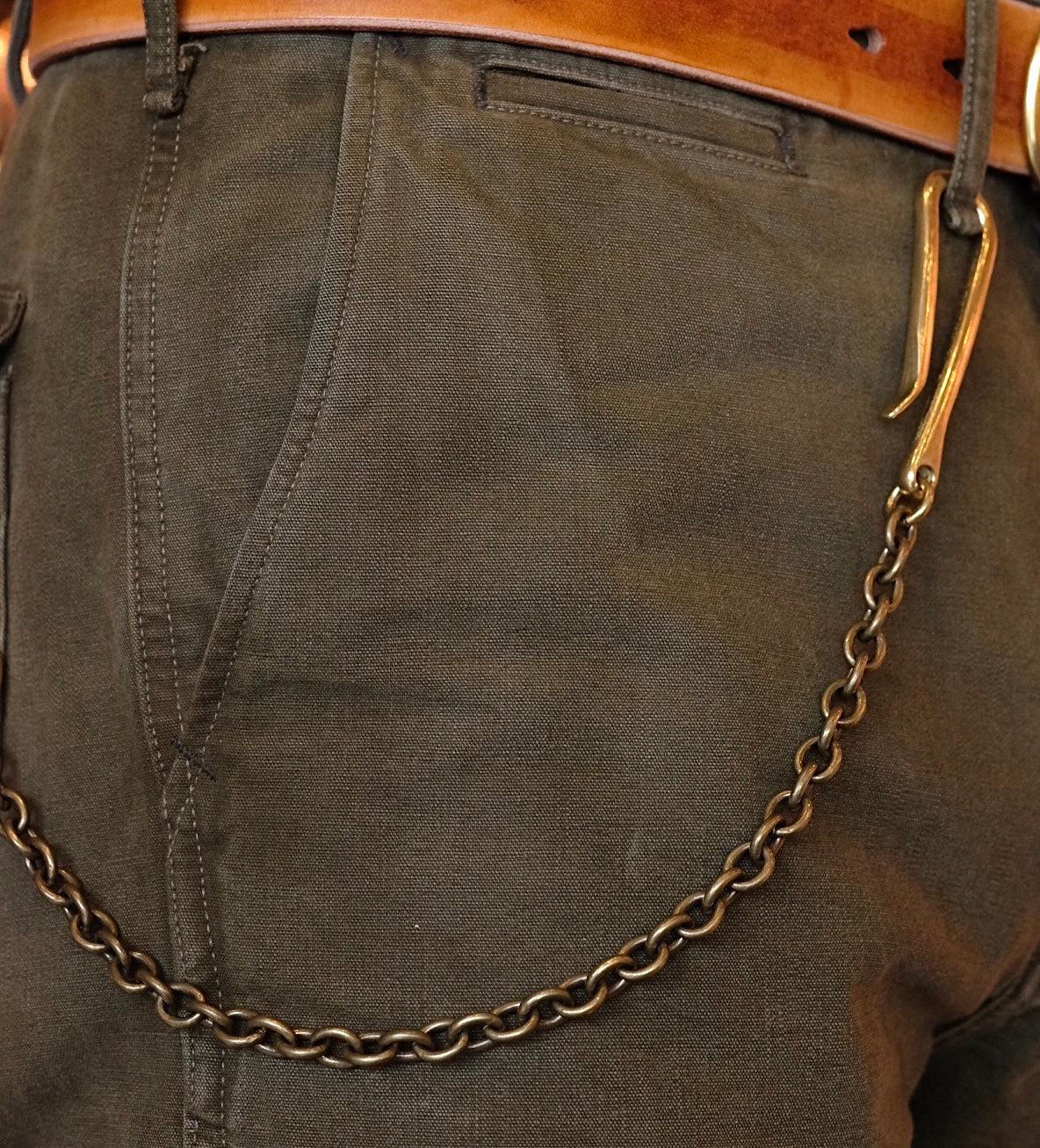 Sand Casted Oval Key Chain