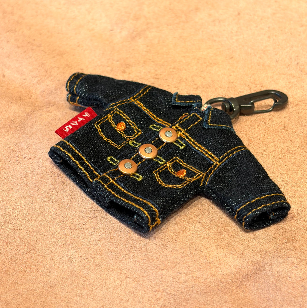 Mini Type II 14 oz Denim Jacket Keychain