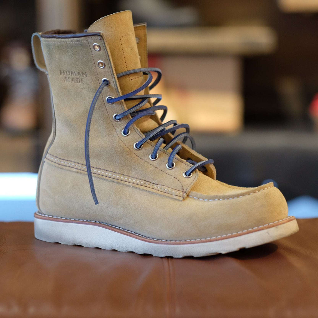Indigo Press Leather Laces - Aizuri (藍摺)