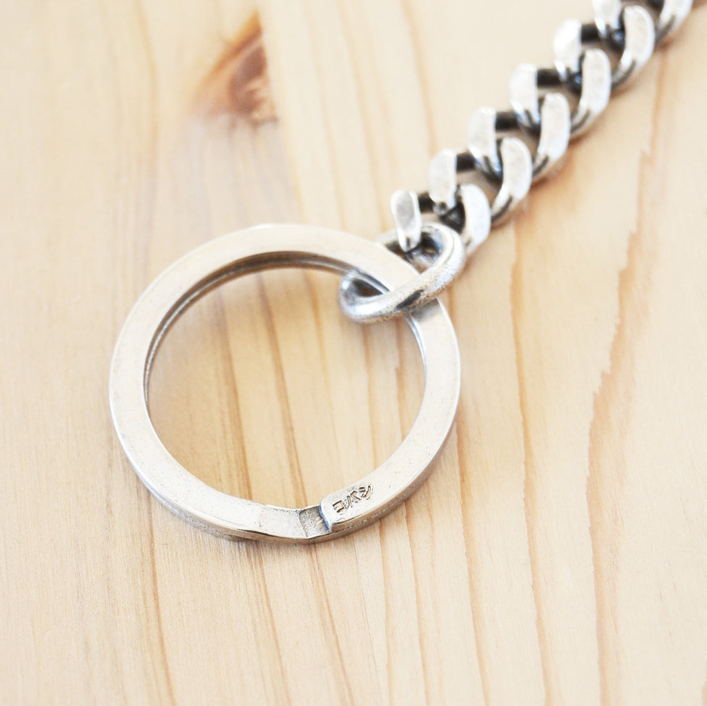 Key Chain Twist, Super-Tumbled 2.5 – Silver Plated