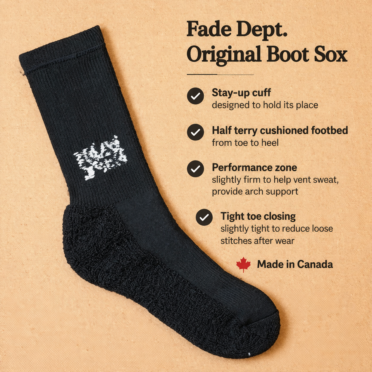 Fade Dept. Original Boot Sox