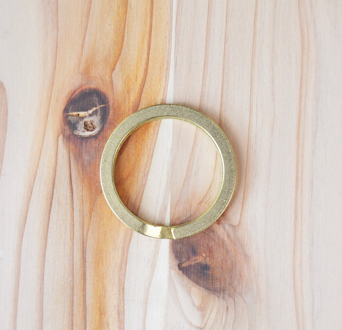 Brass Flat Key Ring