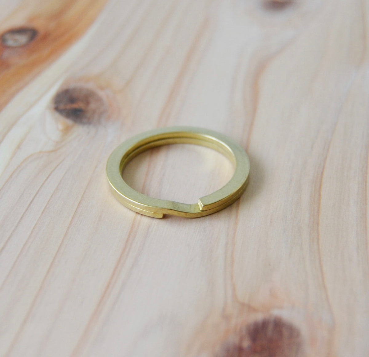 Brass Flat Key Ring