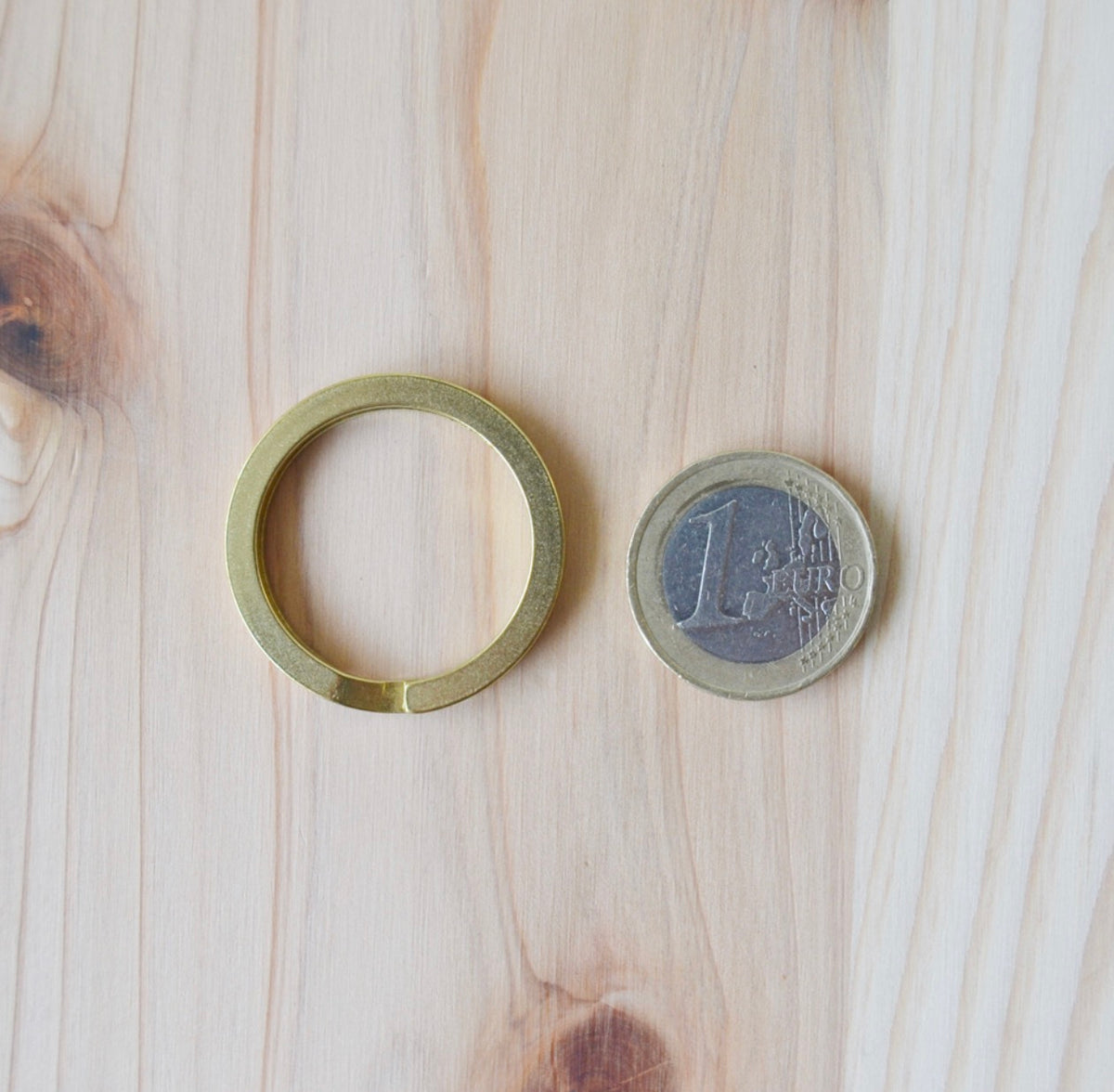 Brass Flat Key Ring