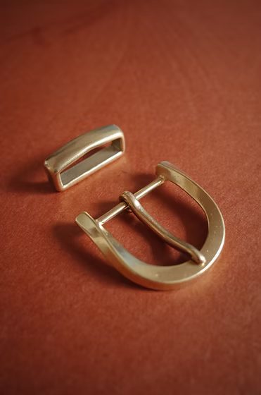 Kakishibu Rough-out Belt (2-Piece Buckle)