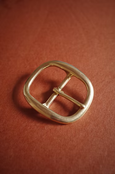 Kakishibu Painted Belt (Brass Oval Garrison Buckle)